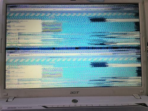 Awaria laptopa. Skaczący obraz i prawidłowe podłączenie matrycy w laptopie Asus Aspire 5720